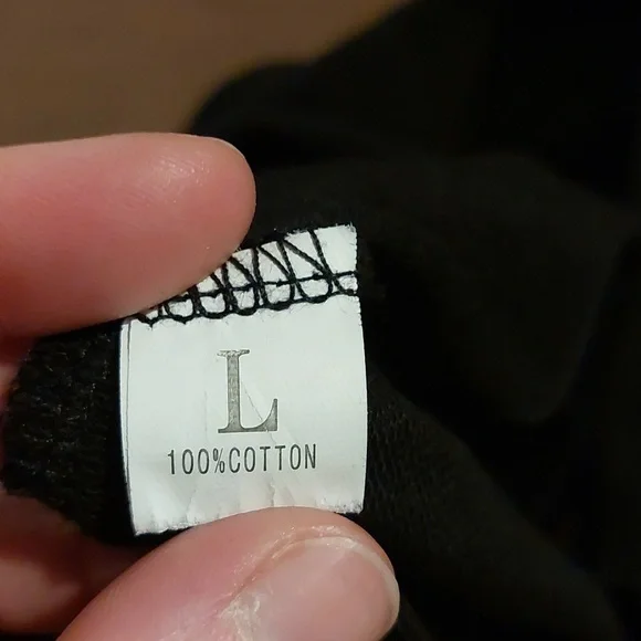 Gothic Black Off the Shoulder Long Sleeve Eyelet Crop Top size small - Picture 3 of 4